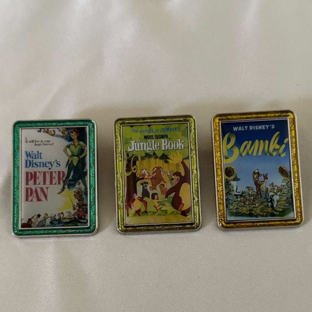Disney Movie Poster Mystery Pins Bundle